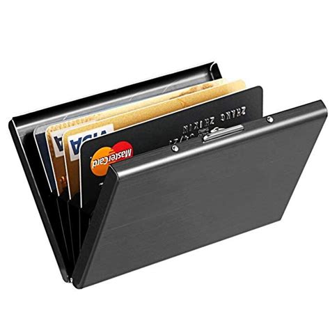 maxgear stainless steel rfid credit card holder|MaxGear Credit Card Holder, Metal Card Wallet for Women or .